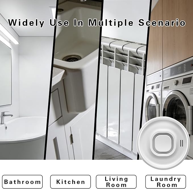 100dB Loud Wireless Water Leak Detector, WiFi Water Leak Sensor - Image 9