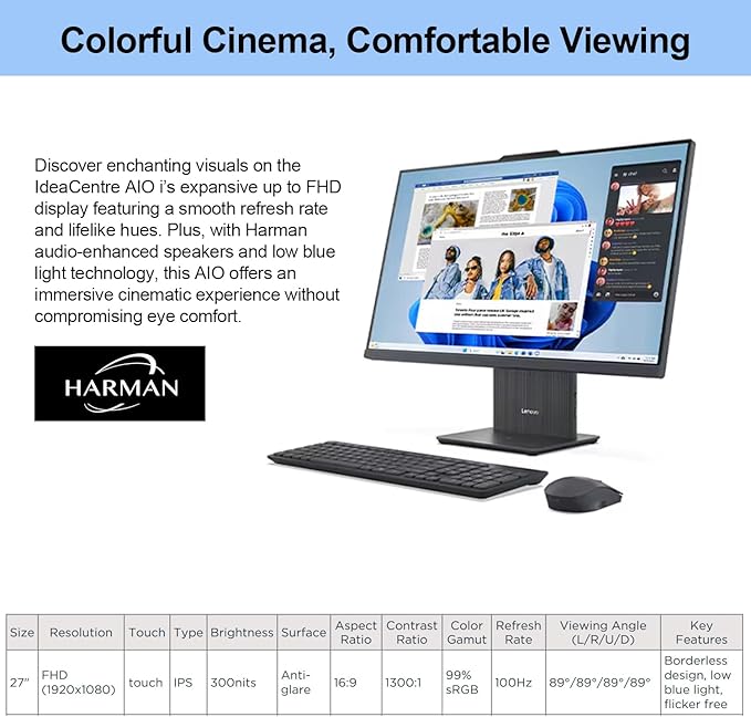 Lenovo 2024 IdeaCentre I Business All-in-One, Intel Core i5-13420H, 16GB DDR5 - Image 4