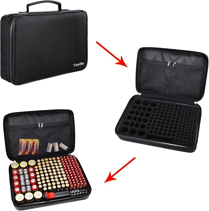 Fireproof Battery Organizer Storage Case Waterproof & Explosionproof, Safe Bag - Image 6