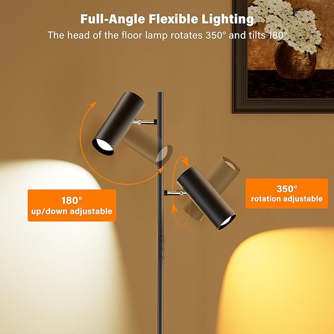 SIBRILLE Spotlight Floor Lamp, Tall LED Standing Lamp - Image 6