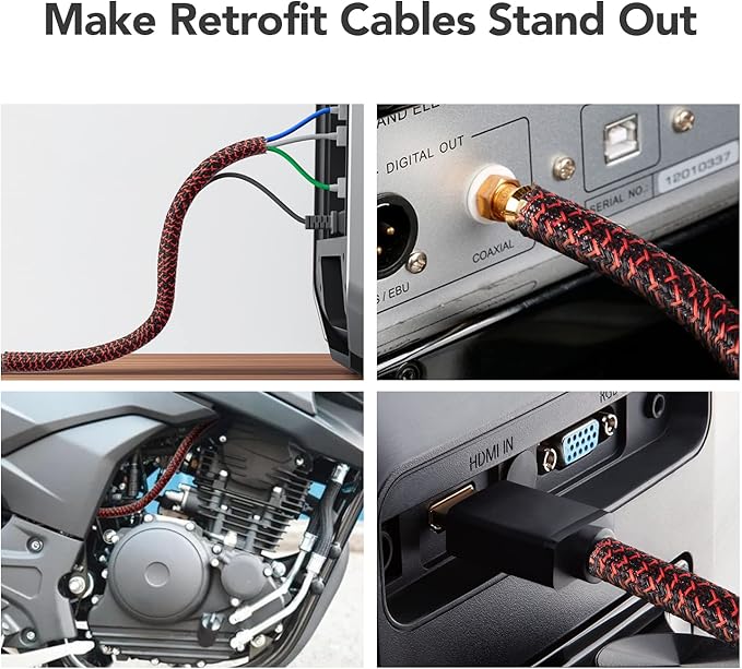 AGPTEK Cable Sleeve Cover, 10ft - Image 3