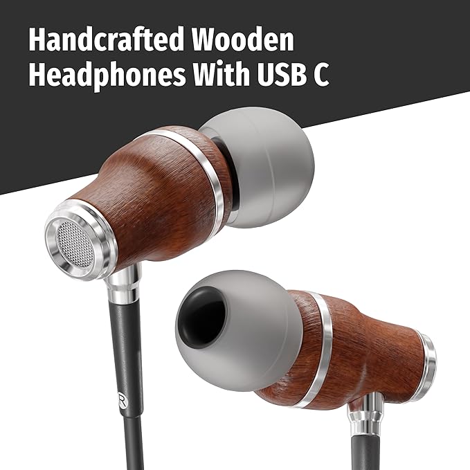 Symphonized Premium Wooden iPhone Earphones Wired Deep Bass Sound, 3D Sound - Image 4