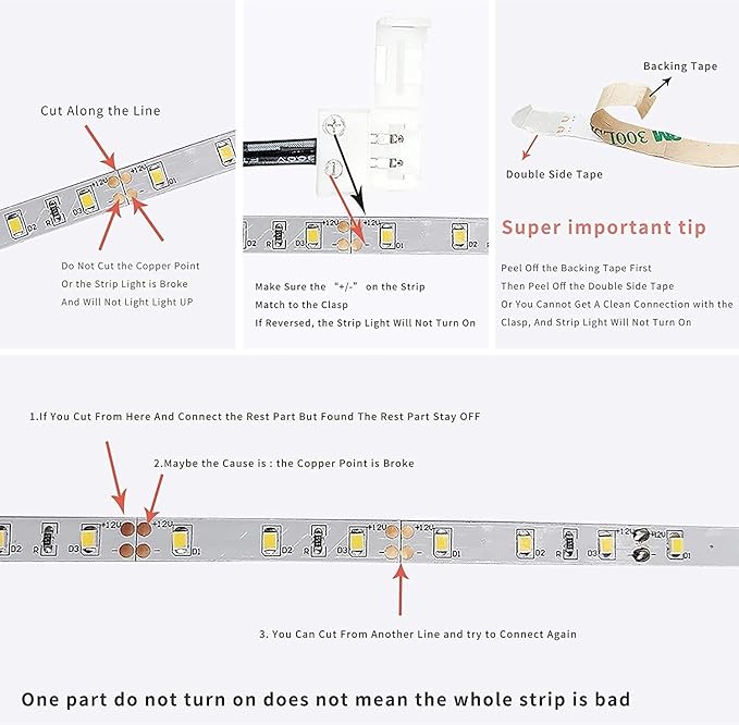 Sensky 19.7ft/6m Motion Activated LED Strip Light Kit - Image 6