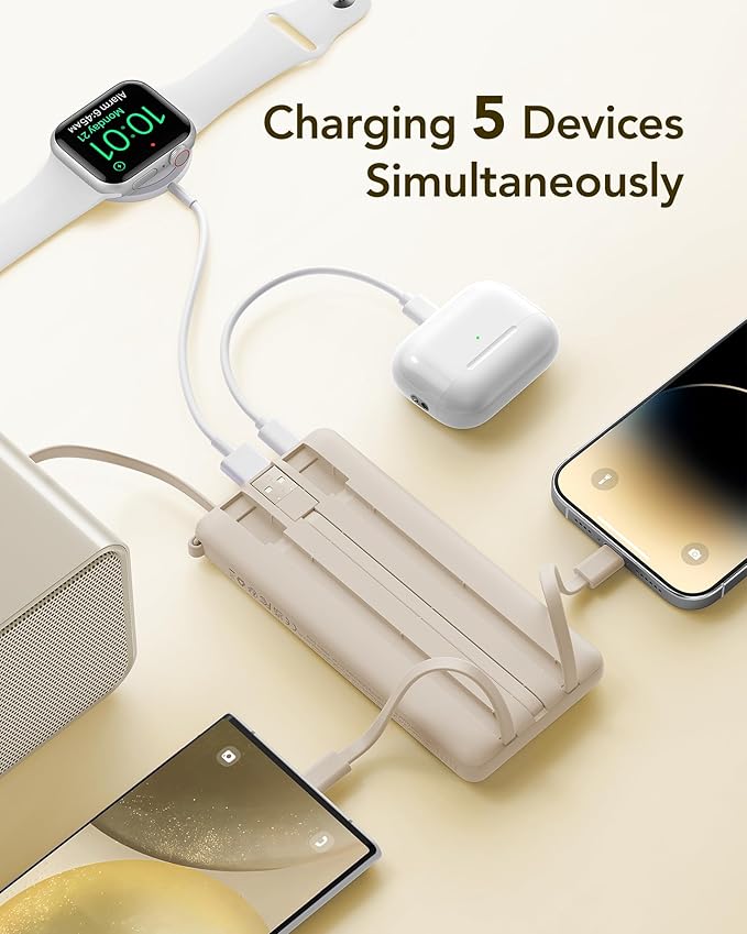 VRURC Portable Charger Power Bank, 10000mAh Travel Essentials Battery Pack - Image 4
