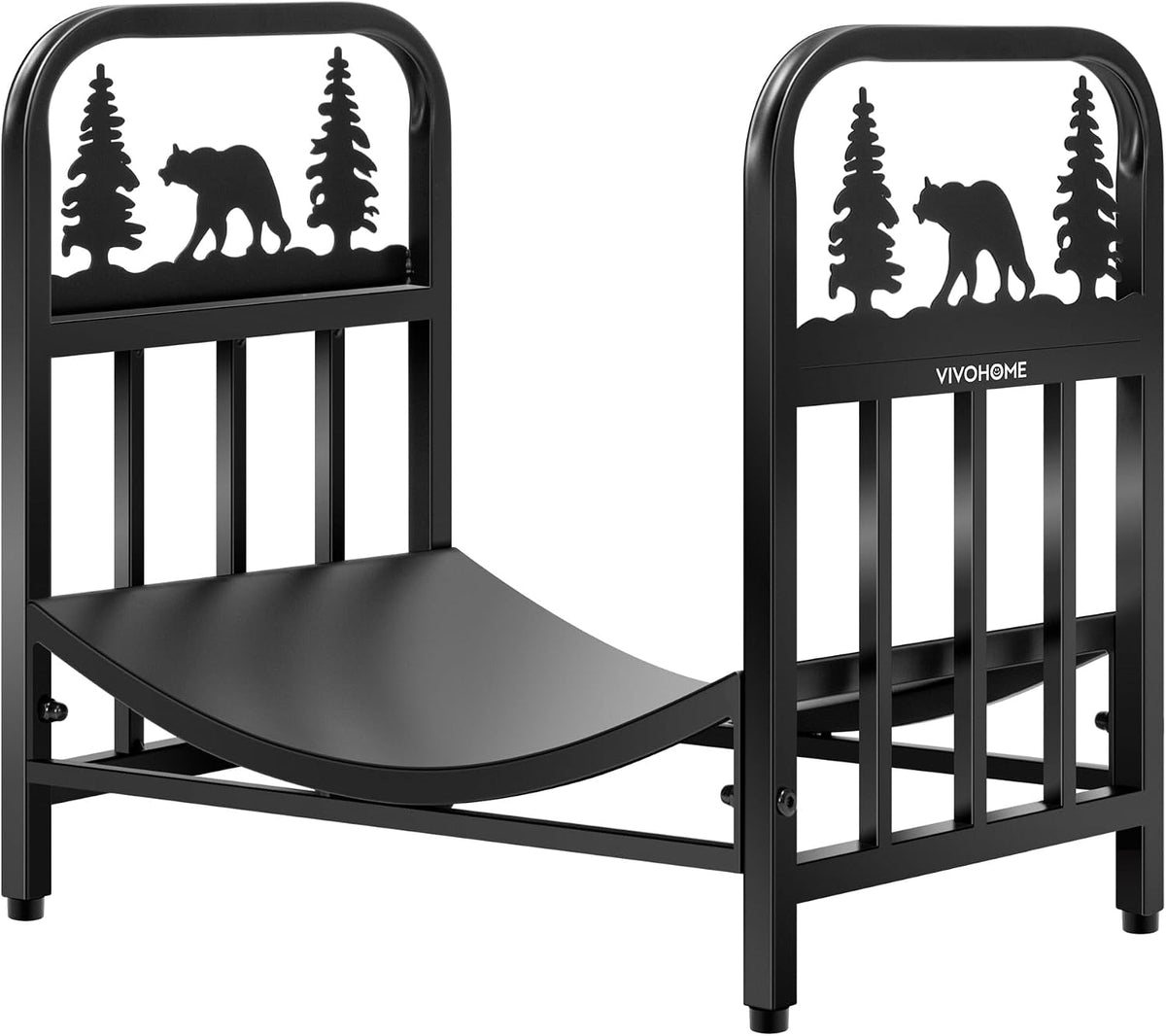 vivohome 16.5 in decorative firewood storage log rack, main product view