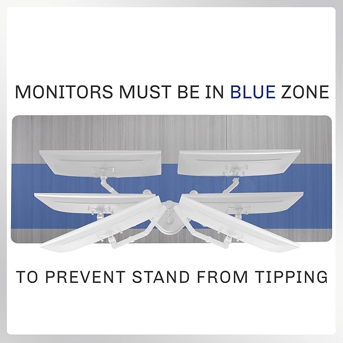 VIVO Dual LED LCD Monitor Mount, Free-Standing Desk Stand - Image 8