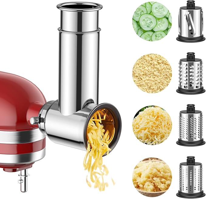 Stainless Steel Slicer Shredder Attachment by COFUN