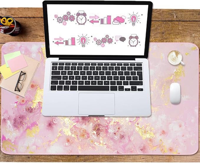 Extended Gaming Mouse Pad, Large Desk Pad Laptop Computer Keyboard Mat - Image 5