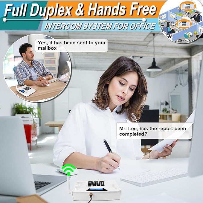 Intercoms Wireless for Home, Hands Free Intercom Upgrade, Full Duplex Two Way - Image 3