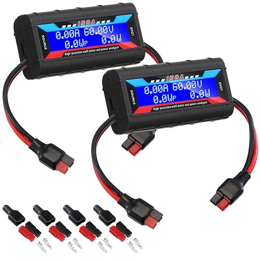 Yunsailing 2 Pcs High Precision Watt Meter Power Analyzer Battery Consumption by Yunsailing