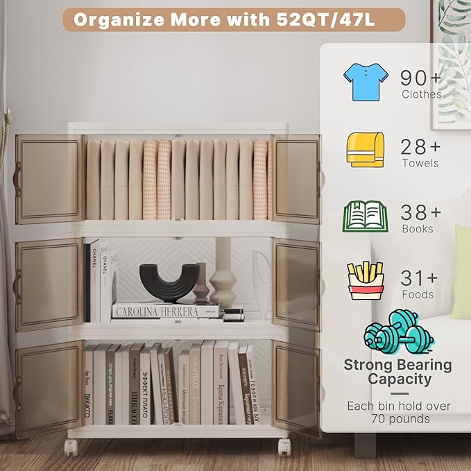 Extra Large Stackable Storage Bins - Image 4