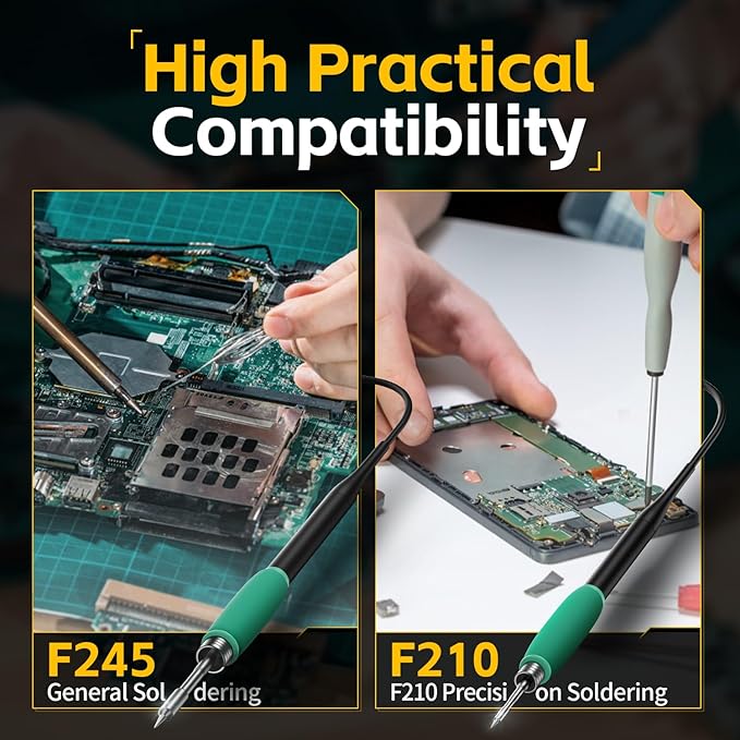 FNIRSI DWS-200 200W 210 Precision Digital Soldering Station Kit - Image 6