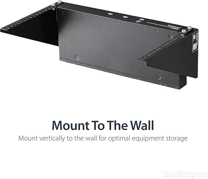 StarTech.com 6U Wall Mount Patch Panel Bracket – 19 in – Steel - Image 5