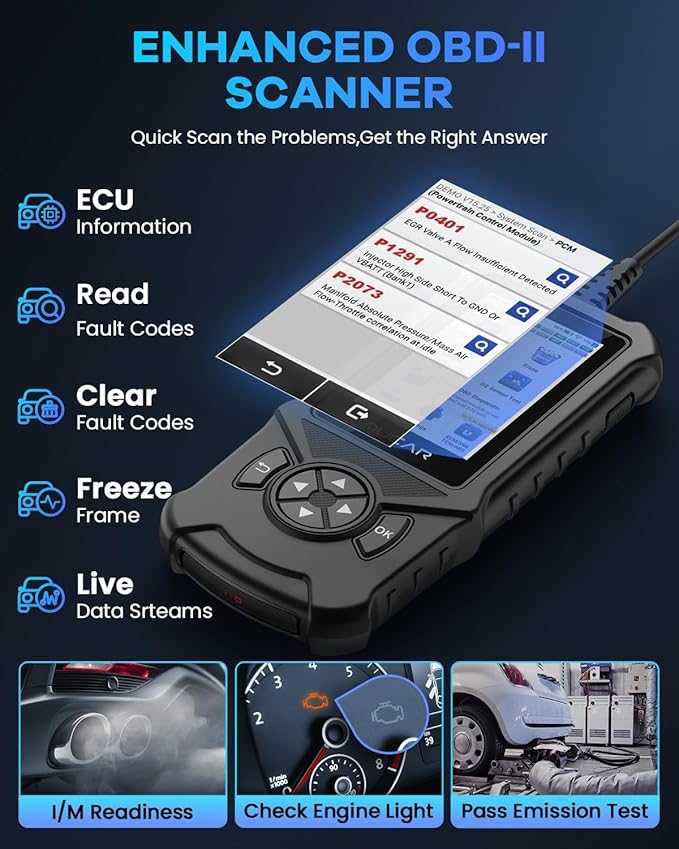 MUCAR CDE900 OBD2 Scanner, Check Engine System Car Code Reader, Automotive - Image 2