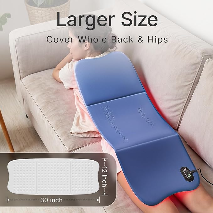 Red Light Therapy Pad for Body – 30"x12" Large 660nm & 850nm Infrared Light - Image 3