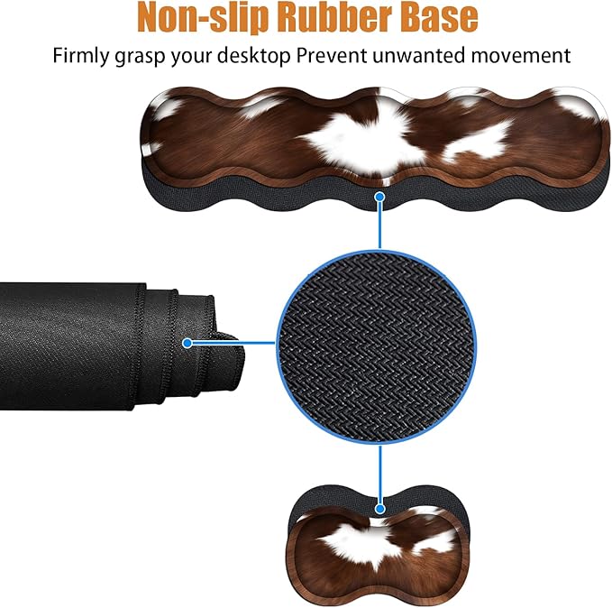 4 in 1 Ergonomic Keyboard Wrist Rest & Mouse Pad Wrist Rest Set, Large XXL - Image 4