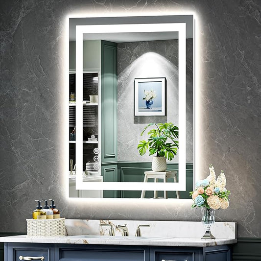 YEELAIT 24x36 Inch LED Bathroom Mirror by YEELAIT