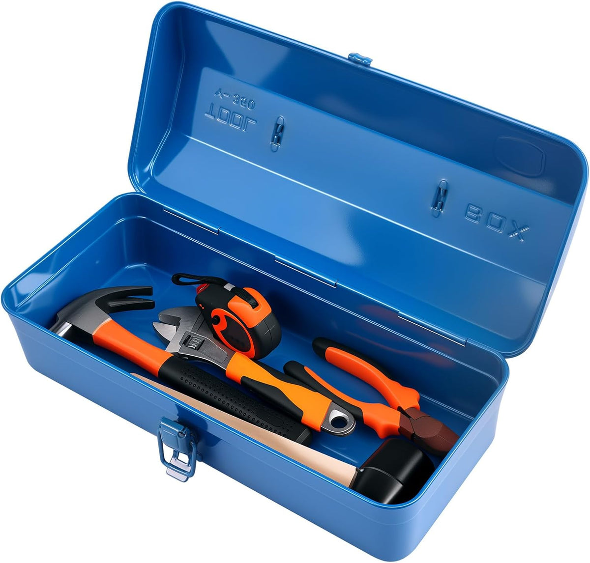large metal tool storage box with handle for, main product view