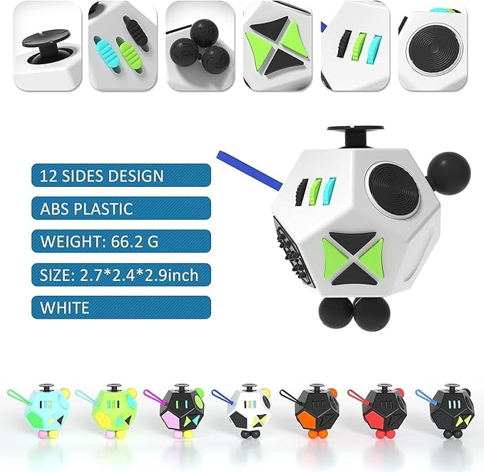 Fidget Dodecagon –12-Side Fidget Toys Cube Relieves Stress and Anxiety Anti - Image 2