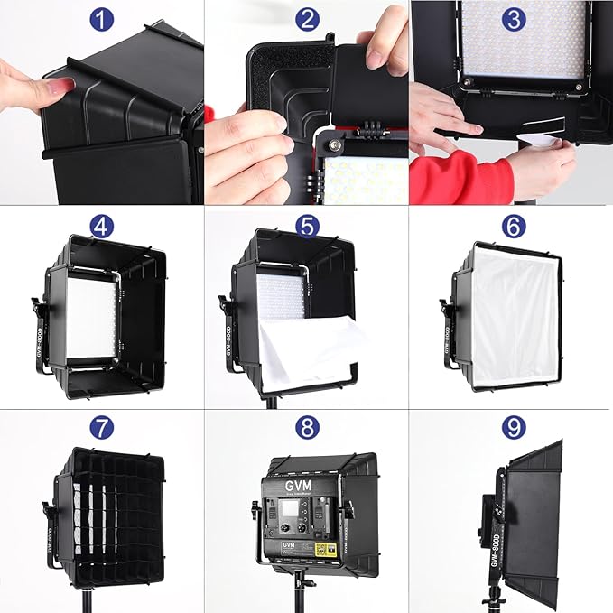 GVM 800D RGB Photography Lighting Kits - Image 5