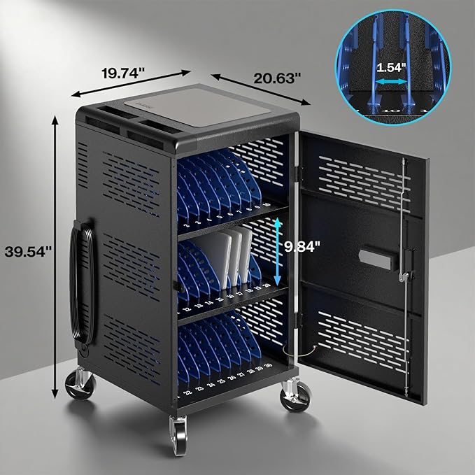 Fully Assembled 30 Unit Device Charging Station - Image 3