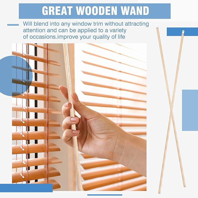 Bokon 2 Pieces Blind Wand Vertical Blinds Stick Replacement - Image 6