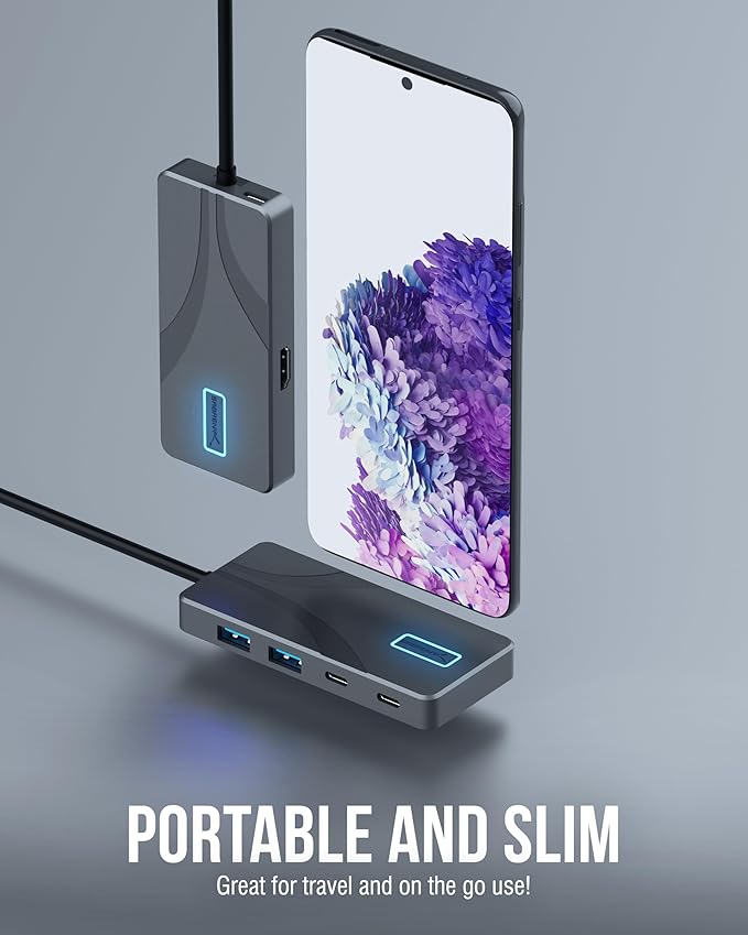 SABRENT USB C Hub 5-in-1 Docking Station, 10Gbps USB-A & USB-C Ports, 4K HDMI - Image 8