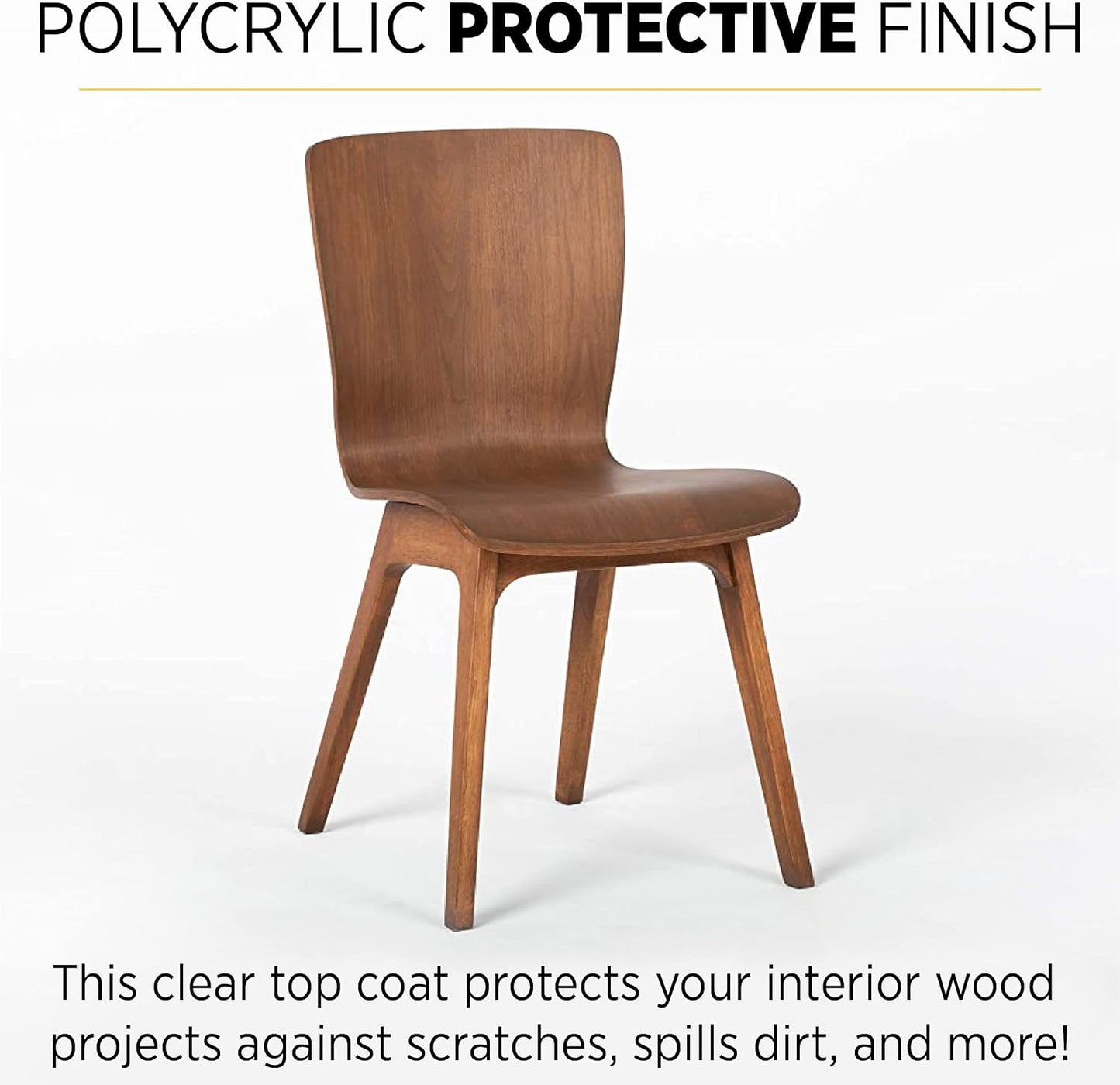 Minwax 622224444 Polycrylic Protective Wood Finish, Clear Matte, 1 Quart