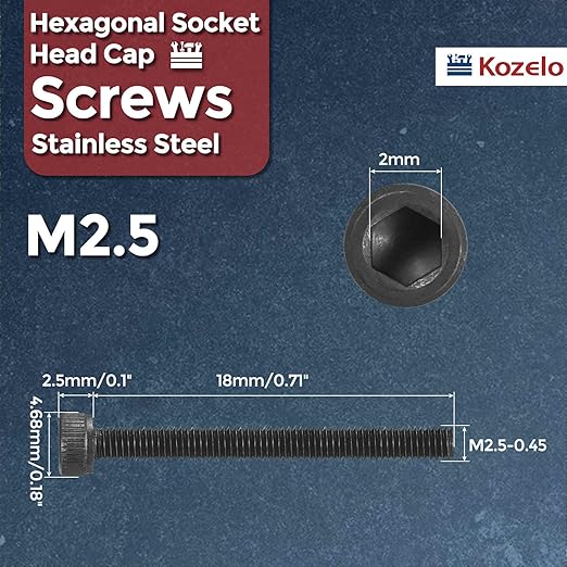 Kozelo 50pcs Socket Head Cap Screws - Image 2
