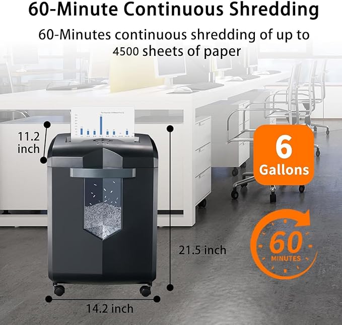 Bonsaii Heavy Duty Paper Shredder, 16 - Image 3