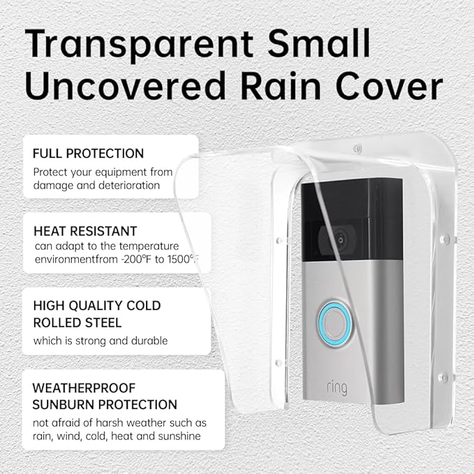 Doorbell Rain Cover Weatherproof Compatible - Image 3