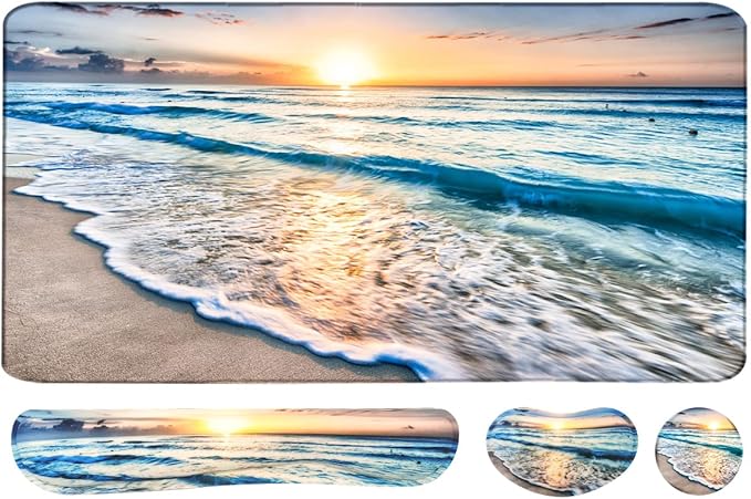 4-in-1 Large Gaming Mouse Pad, Keyboard Wrist Rest Pad & Wrist Support Mousepad by WBWEIRDBEAST