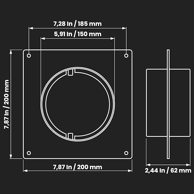 Repa Market 6" Inch Duct Connector Flange - Image 2