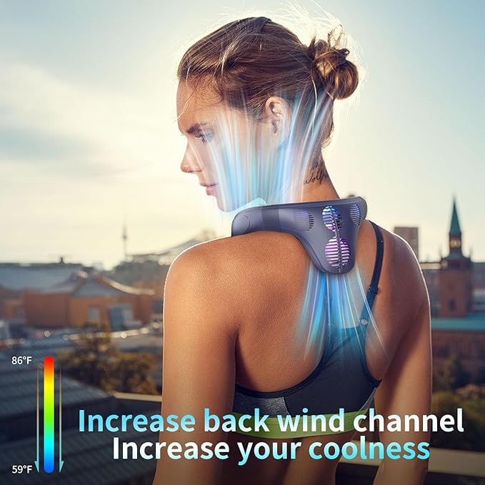 PluvoFan Neck Fan Back-Windy 6000mAh - Image 2