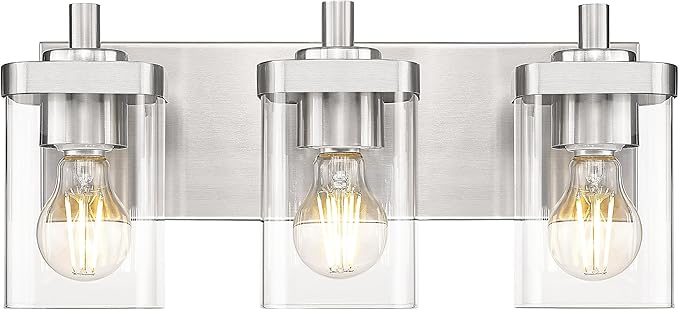 METWET Bathroom Light Fixtures, 3-Light Vanity Light by Metwet