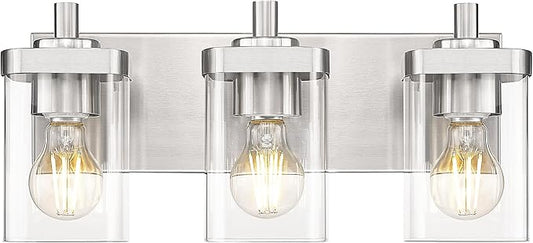 METWET Bathroom Light Fixtures, 3-Light Vanity Light by Metwet