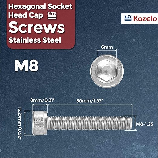 Kozelo 12pcs Socket Head Cap Screws - Image 2
