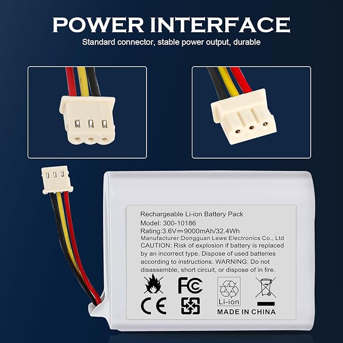 9000mAh Battery 300-10186 Replacement - Image 4