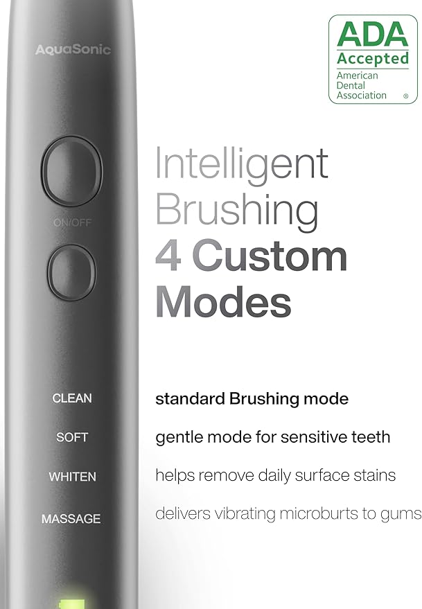 Aquasonic Vibe Series Ultra-Whitening Toothbrush – ADA Accepted Electric - Image 4