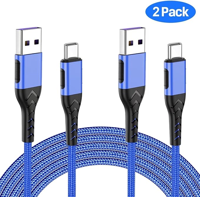 Durcord USB C Fast Charging Cable, Upgraded 2Pack 6ft USB C Charger - Image 2