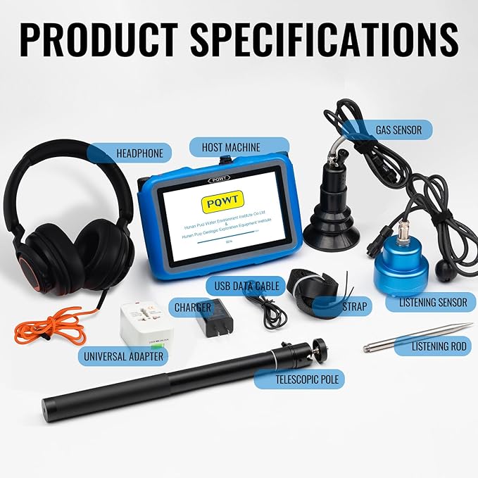 PQWT L9000 Professional Water Leak Detector - Image 8