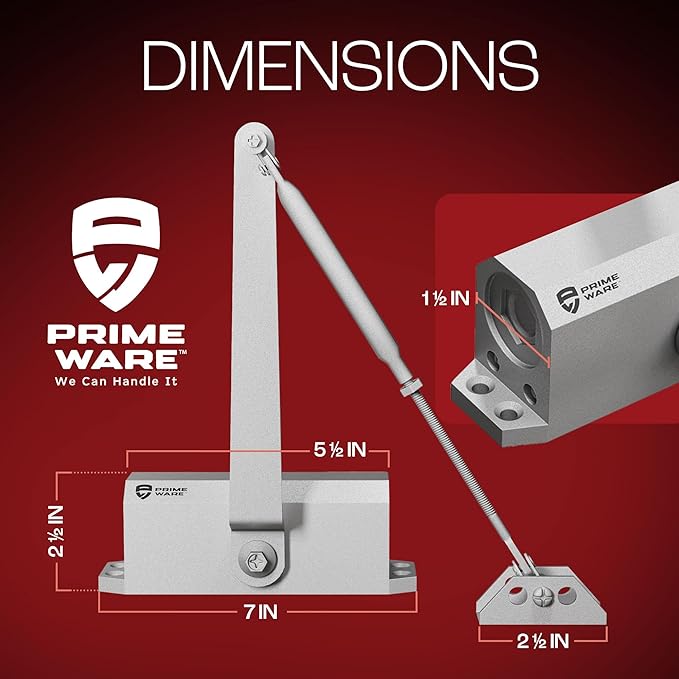 PrimeWare DC-300 Automatic Adjustable Door Closers - Image 7