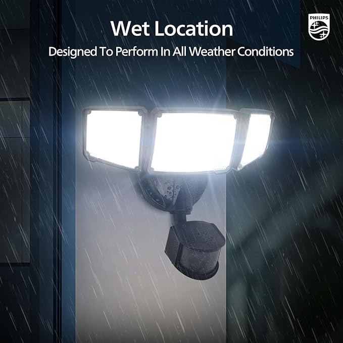 Philips 72W 7400LM LED Security Lights w/PIR Motion Sensor Outdoor, 5000K - Image 8