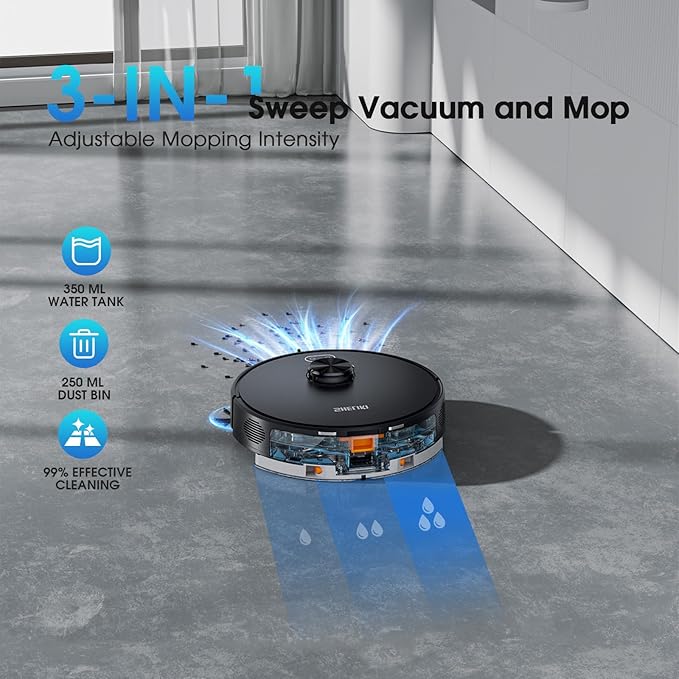 Robot Vacuum and Mop Combo, Robotic Vacuums Cleaner - Image 4