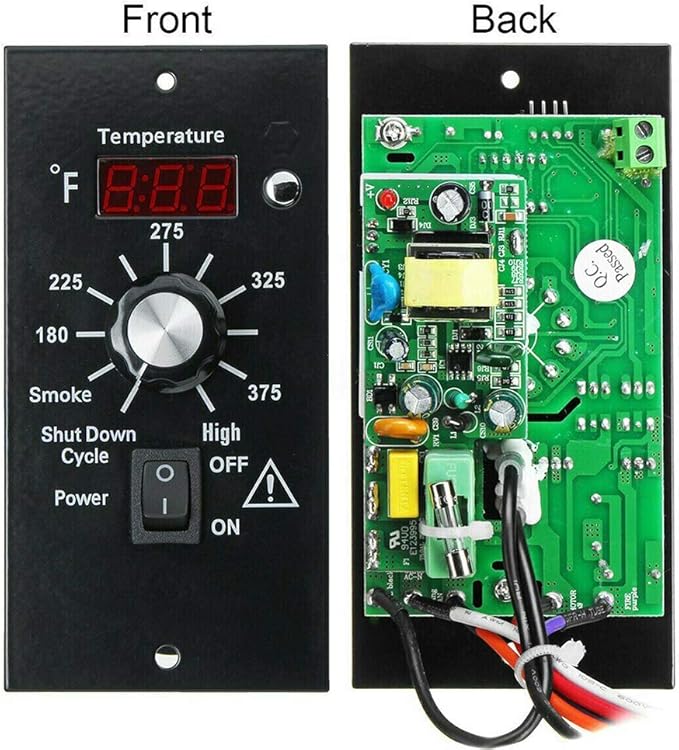 Digital Thermostat Controller, LED Display Temperature Control Panel Barbecue - Image 4