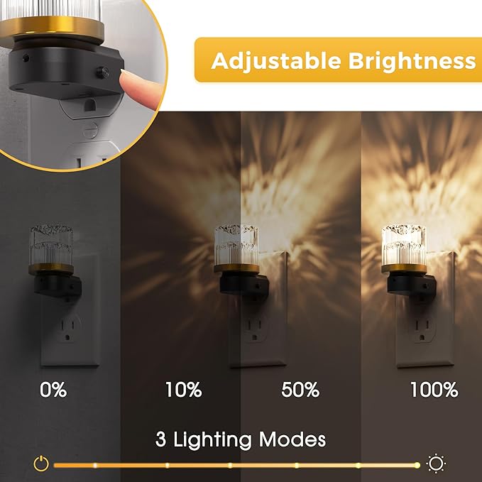 L LOHAS LED Night Light, 2 Pack Night Lights Plug into Wall, 3000K Soft Light - Image 3