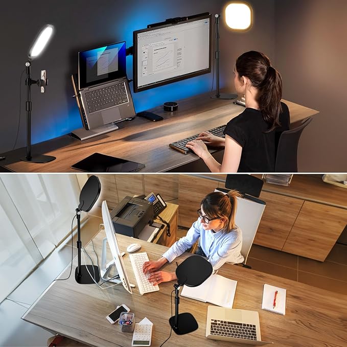 Zoom Lighting for Computer, Adjustable Desk Lighting for Video Calls, 30 Light - Image 6