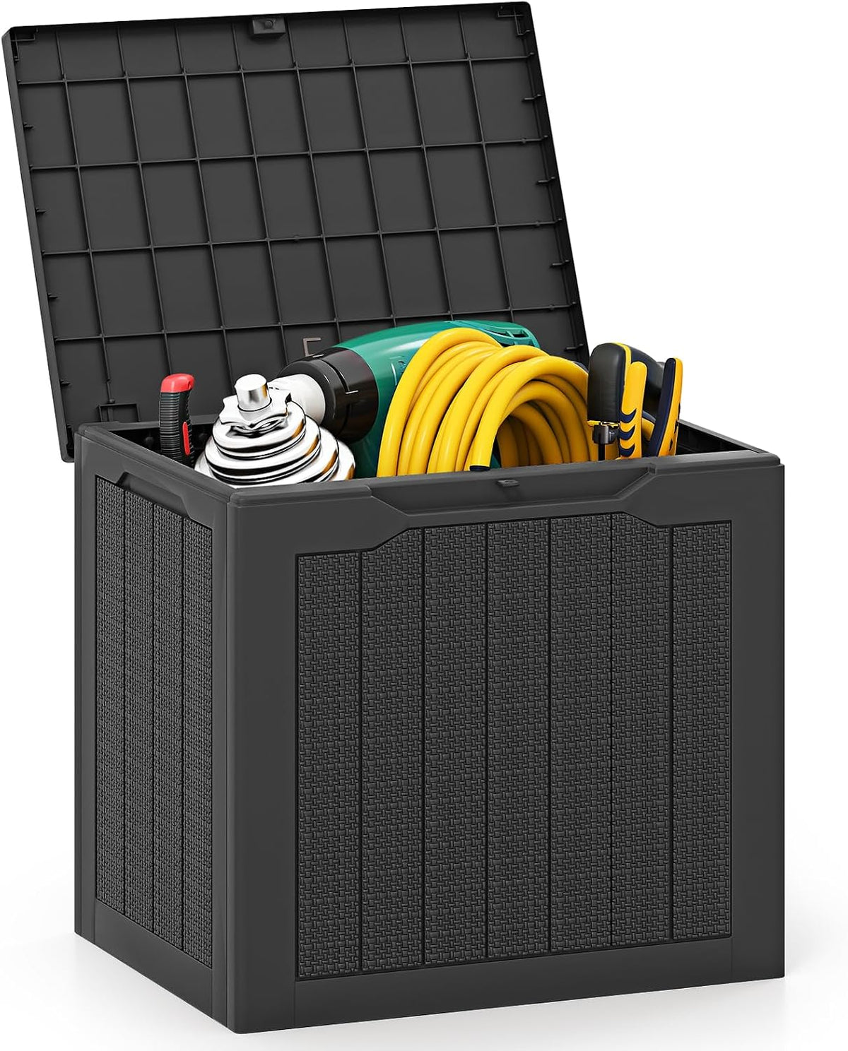 giantex 25 gallon outdoor storage box, patio deck, main product view