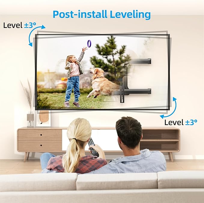 HCMOUNTING Pre-Assembled Corner TV Wall Mount - Image 7