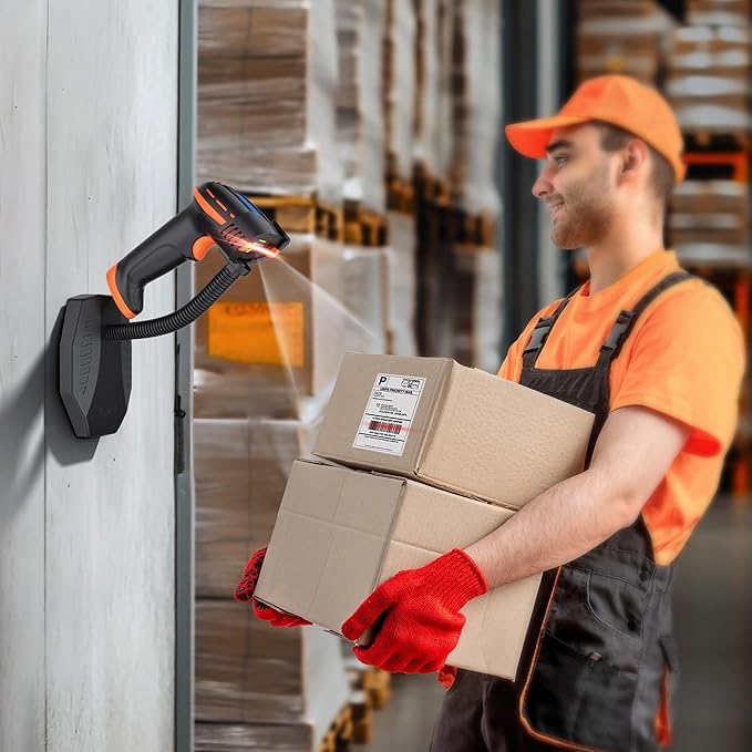 Tera Pro Barcode Scanner with Power Switch Battery Level Indicator Replaceable - Image 6